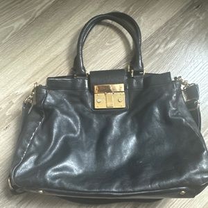 Tory Burch medium size leather bag with gold hardware